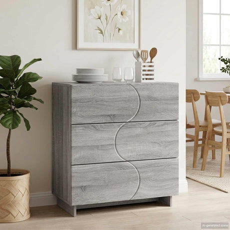 Wooden Chest Of 3 Drawers 70cm Wide - Vantage Home