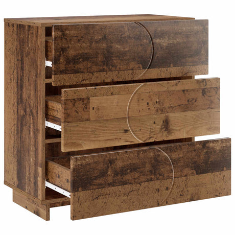 Wooden Chest Of 3 Drawers 70cm Wide - Vantage Home