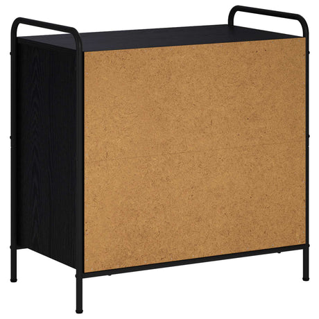 Wooden Chest Of 3 Drawers 70cm Wide With Steel Frame - Vantage Home