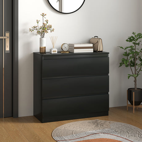 Wooden Chest Of 3 Drawers 73cm H x 80cm W - Velmora