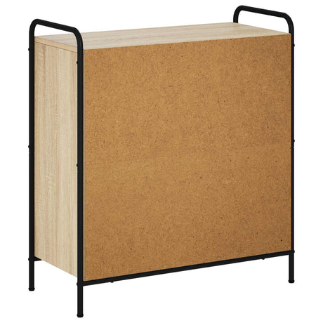 Wooden Chest Of 3 Drawers 73cm Wide With Steel Frame - Vantage Home