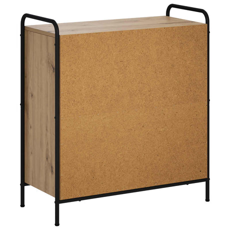 Wooden Chest Of 3 Drawers 73cm Wide With Steel Frame - Vantage Home