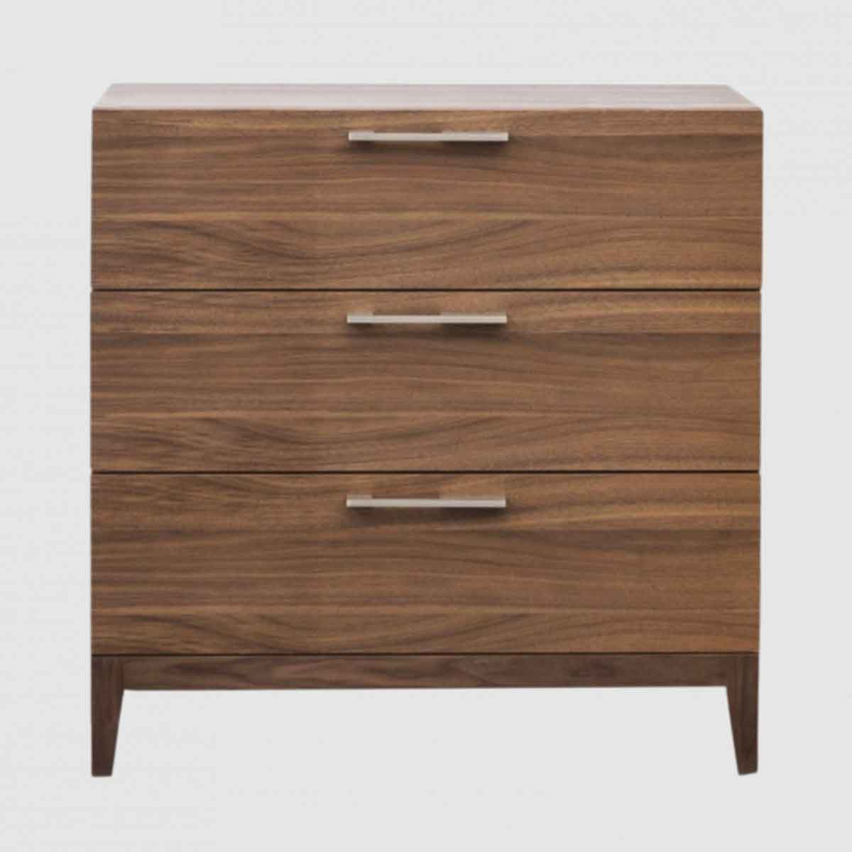 Wooden Chest Of 3 Drawers 80cm Wide - Calla