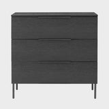 Wooden Chest Of 3 Drawers 80cm Wide - Luna