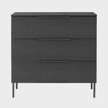 Wooden Chest Of 3 Drawers 80cm Wide - Luna