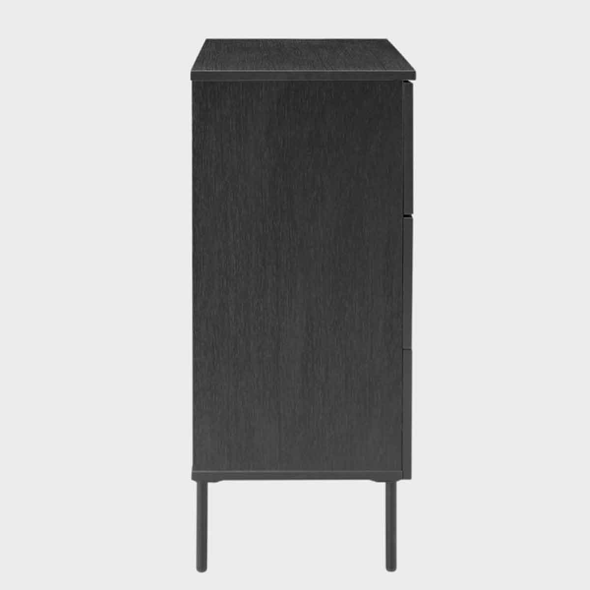 Wooden Chest Of 3 Drawers 80cm Wide - Luna