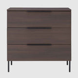 Wooden Chest Of 3 Drawers 80cm Wide - Luna