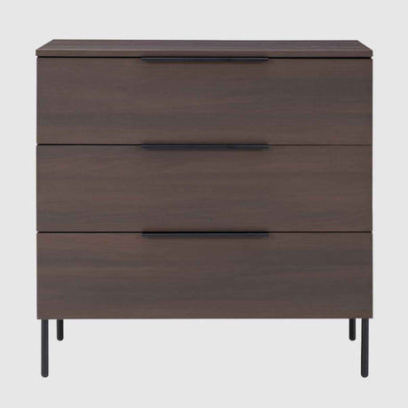 Wooden Chest Of 3 Drawers 80cm Wide - Luna