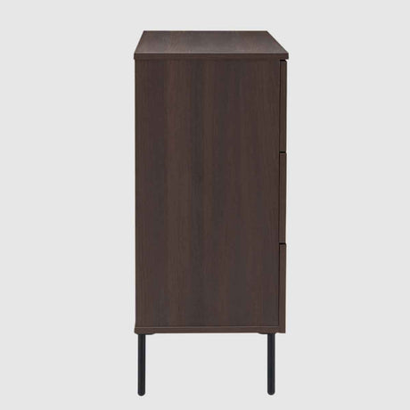 Wooden Chest Of 3 Drawers 80cm Wide - Luna