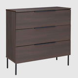 Wooden Chest Of 3 Drawers 80cm Wide - Luna