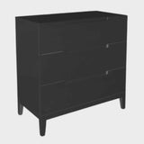 Wooden Chest Of 3 Drawers 80cm Wide - Orchid