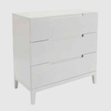 Wooden Chest Of 3 Drawers 80cm Wide - Orchid