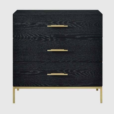 Wooden Chest Of 3 Drawers 80cm Wide - Tulip