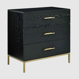 Wooden Chest Of 3 Drawers 80cm Wide - Tulip