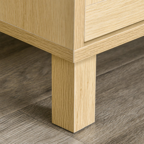 Wooden Chest Of 3 Drawers 80cm Wide - Velmora