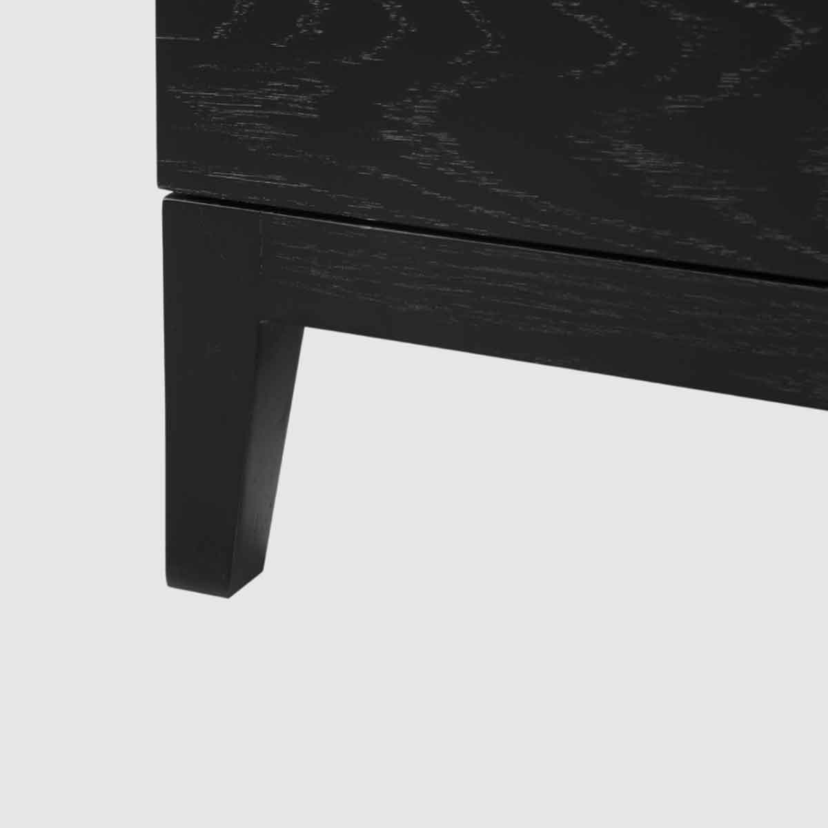 Wooden Chest Of 3 Drawers 80cm Wide With Marble Effect Glass Top - Orchid