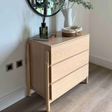 Wooden Chest Of 3 Drawers 85cm Wide - Whisper