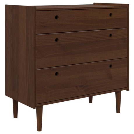 Wooden Chest Of 3 Drawers 90cm Wide - Bilbao