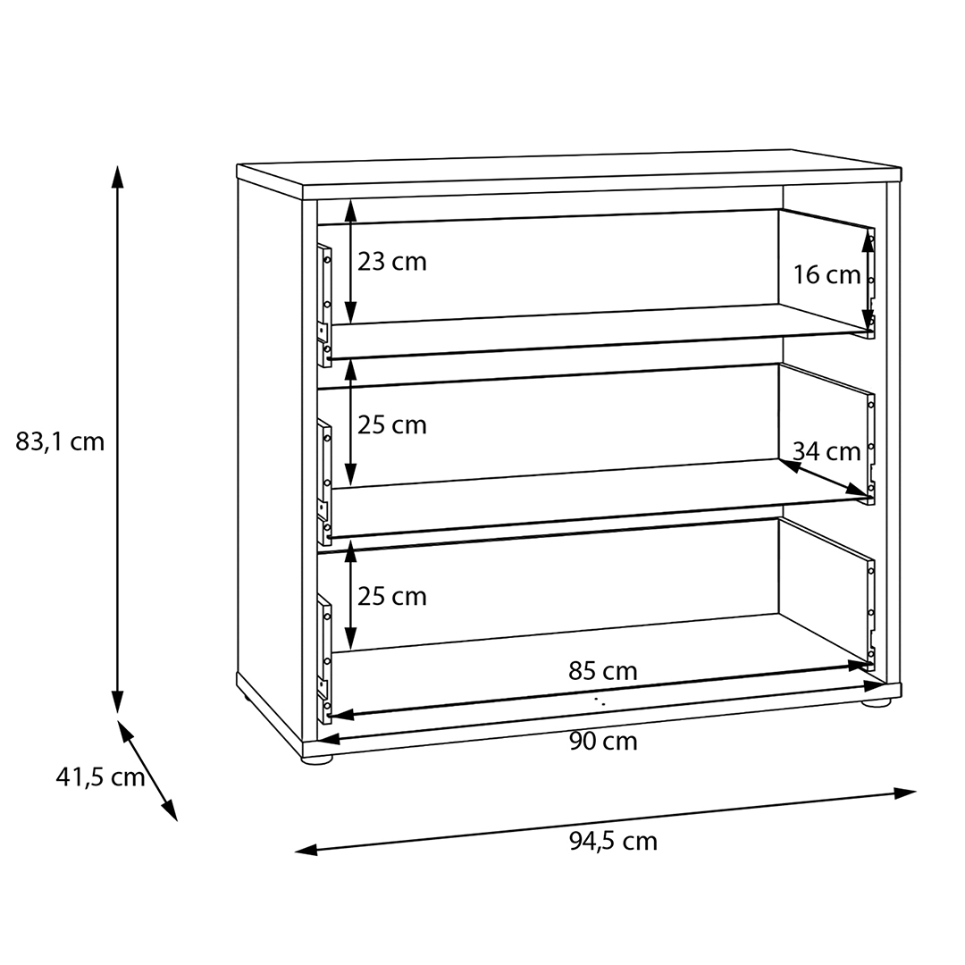 Wooden Chest Of 3 Drawers - Alice Springs