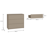 Wooden Chest Of 3 Drawers - Alice Springs