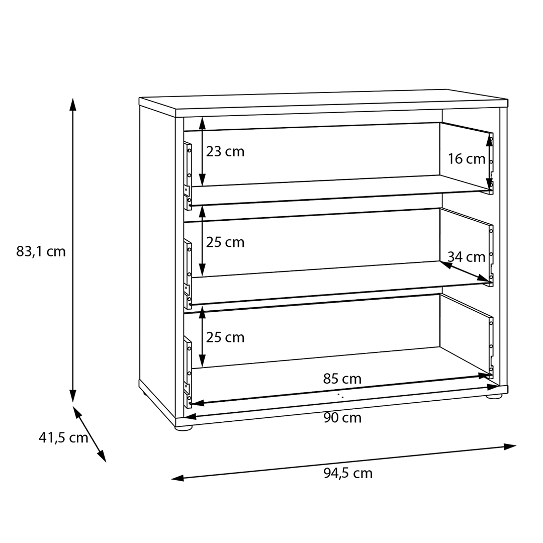 Wooden Chest Of 3 Drawers - Alice Springs