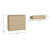 Wooden Chest Of 3 Drawers - Alice Springs