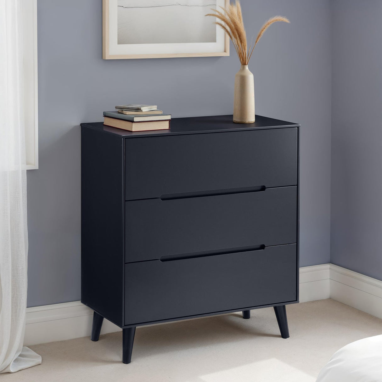 Wooden Chest Of 3 Drawers - Alicia