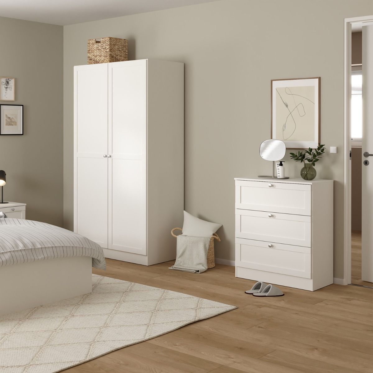 Wooden Chest Of 3 Drawers - Brande