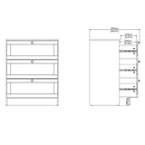Wooden Chest Of 3 Drawers - Brande