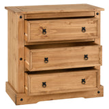Wooden Chest Of 3 Drawers - Corona
