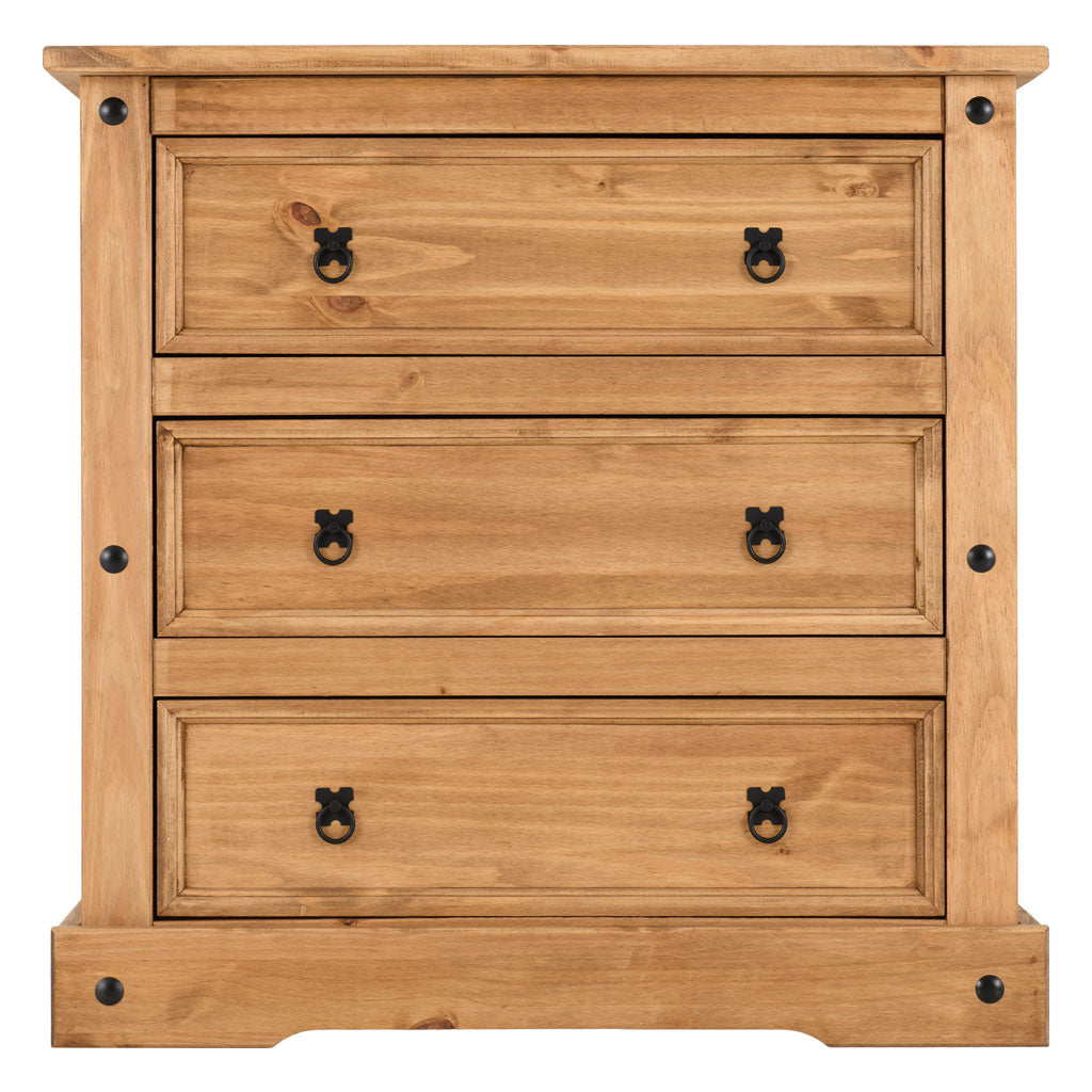 Wooden Chest Of 3 Drawers - Corona