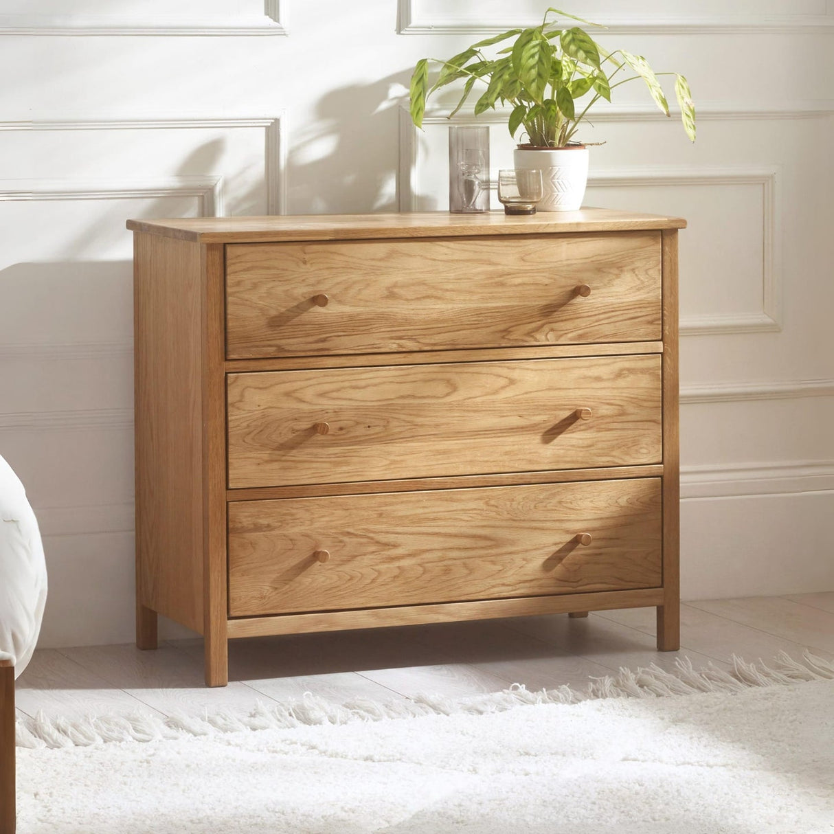 Wooden Chest Of 3 Drawers - Coxmoor
