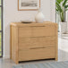 Wooden Chest Of 3 Drawers - Curve