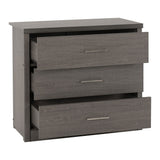 Wooden Chest Of 3 Drawers - Lisbon