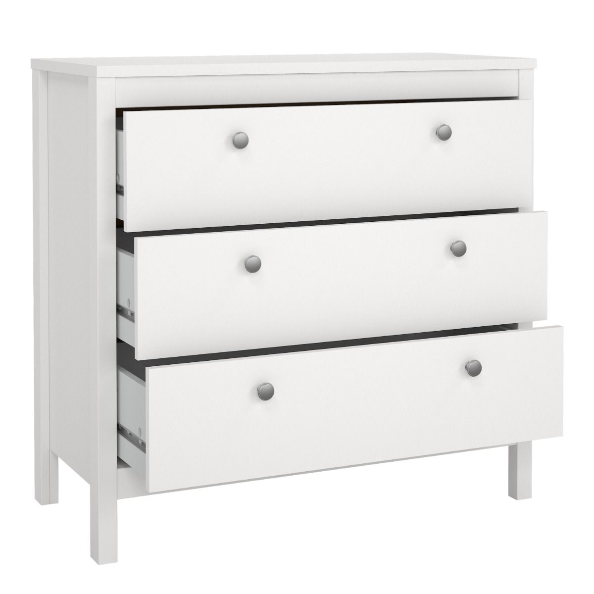 Wooden Chest Of 3 Drawers - Madrid