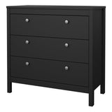 Wooden Chest Of 3 Drawers - Madrid