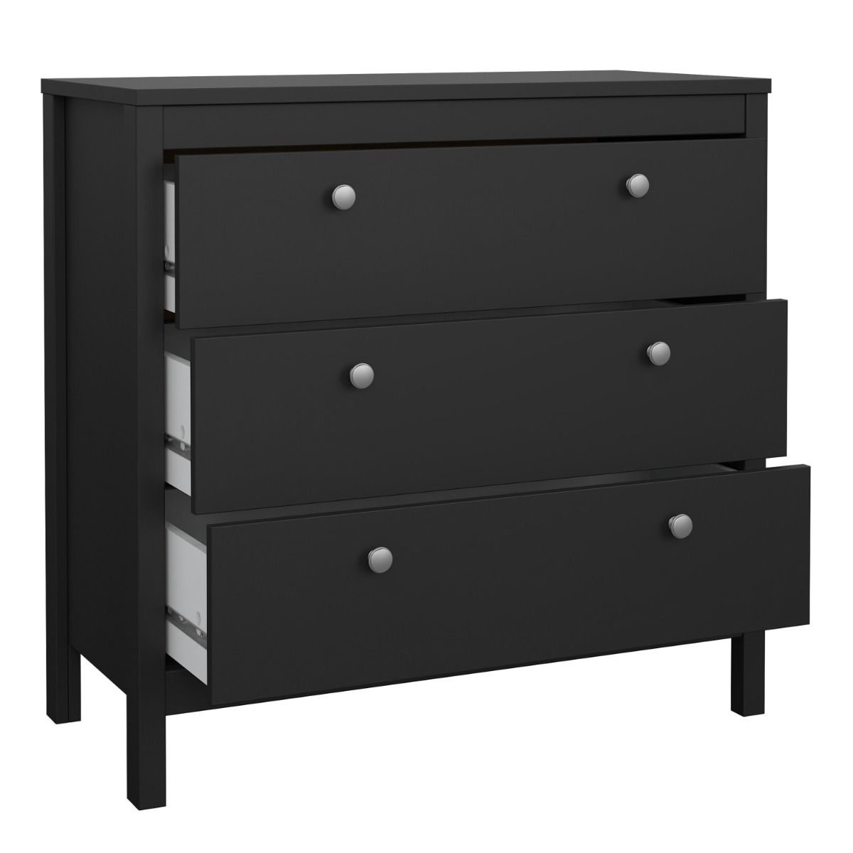 Wooden Chest Of 3 Drawers - Madrid