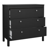 Wooden Chest Of 3 Drawers - Madrid