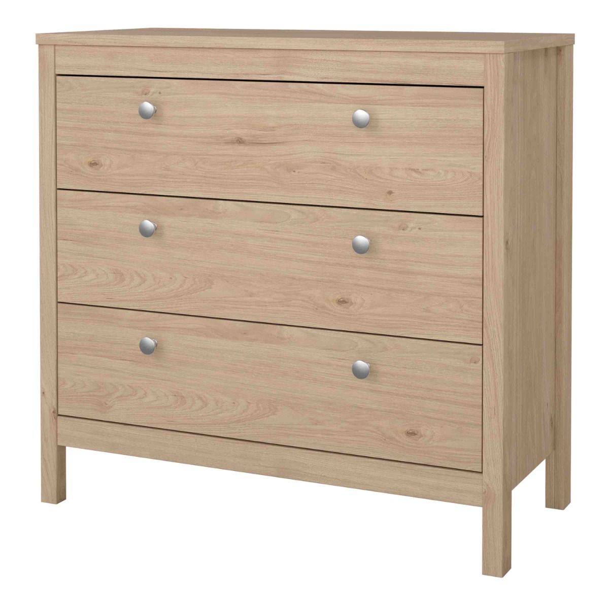 Wooden Chest Of 3 Drawers - Madrid