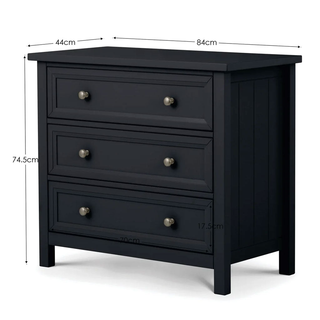 Wooden Chest Of 3 Drawers - Maine