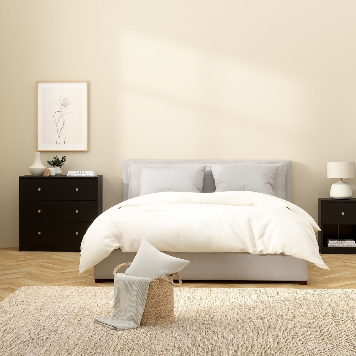 Wooden Chest Of 3 Drawers - May