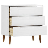 Wooden Chest Of 3 Drawers - Molde