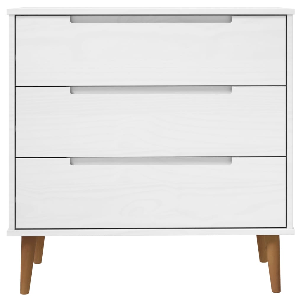 Wooden Chest Of 3 Drawers - Molde