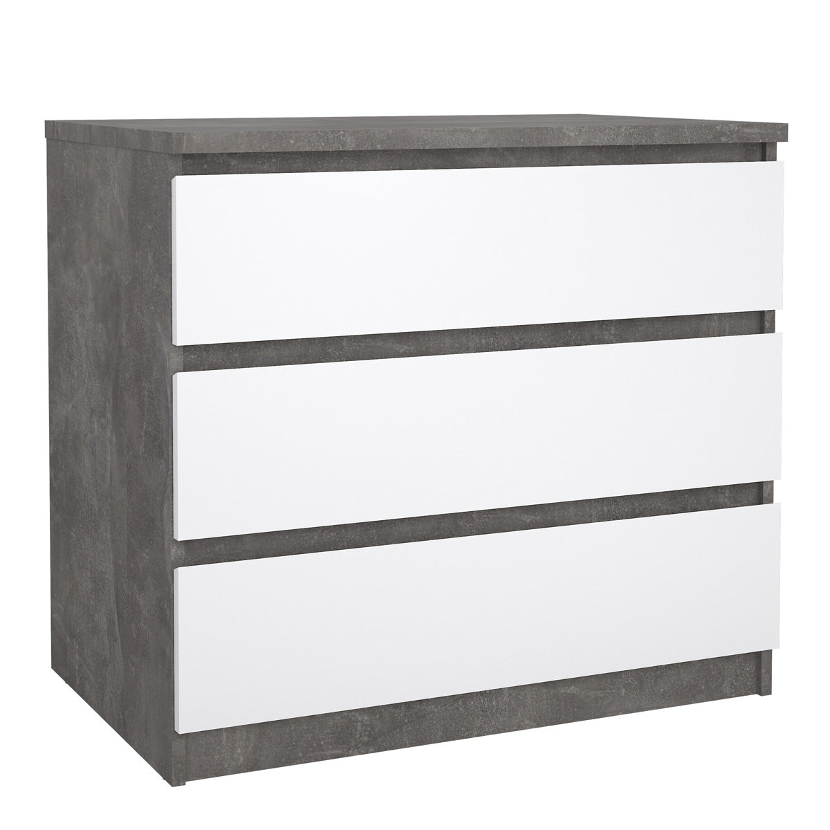 Wooden Chest Of 3 Drawers - Naia