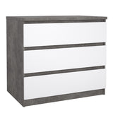 Wooden Chest Of 3 Drawers - Naia