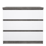 Wooden Chest Of 3 Drawers - Naia