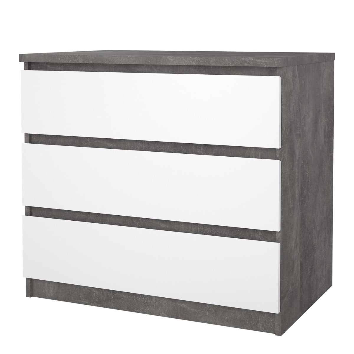 Wooden Chest Of 3 Drawers - Naia