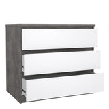 Wooden Chest Of 3 Drawers - Naia