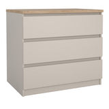 Wooden Chest Of 3 Drawers - Naia