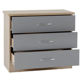 Wooden Chest Of 3 Drawers - Nevada